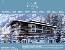 Tablet Screenshot of hotel-kristberg.at